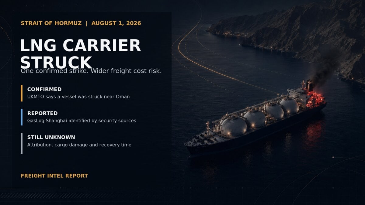 Freight risk transmission from Strait of Hormuz disruption to fuel, insurance and transportation capacity