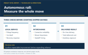 Missouri’s Autonomous Rail Project Puts Freight Service Frequency to the Test